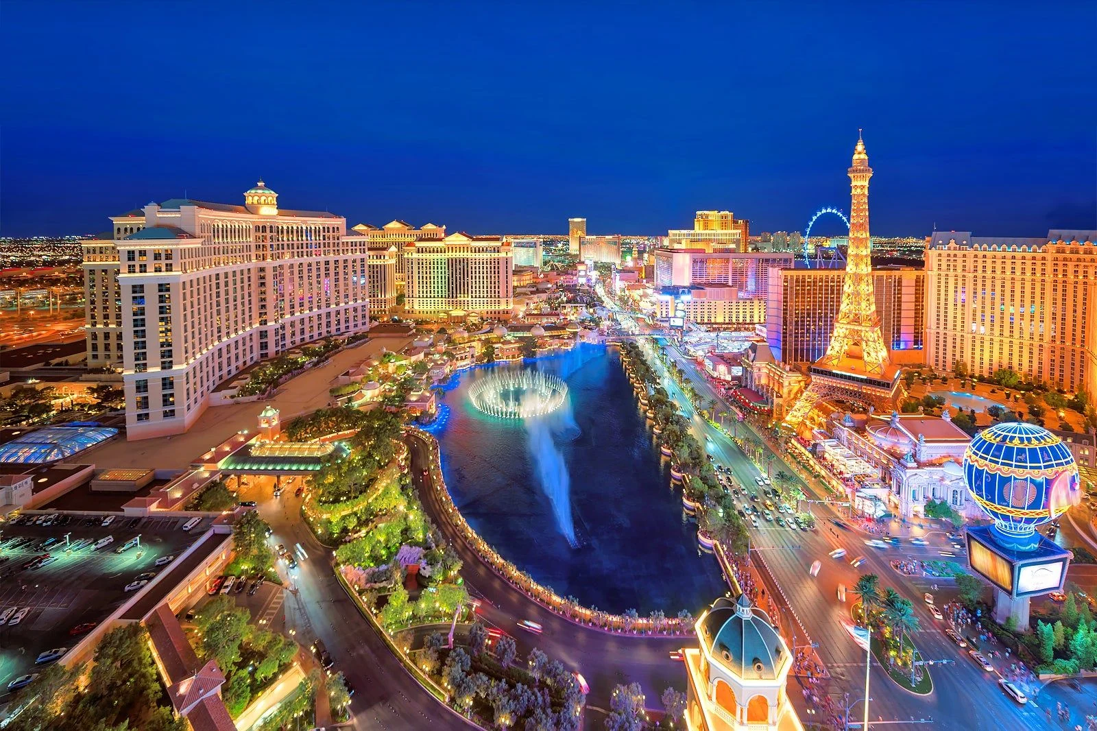 Las Vegas Strip night view