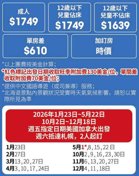 PSP7 published departure price details